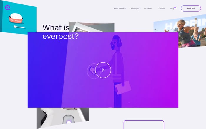 Everpost website preview
