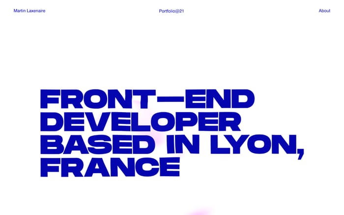 Martin Laxenaire website preview