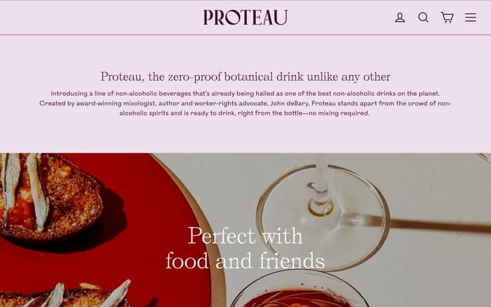 Proteau website preview