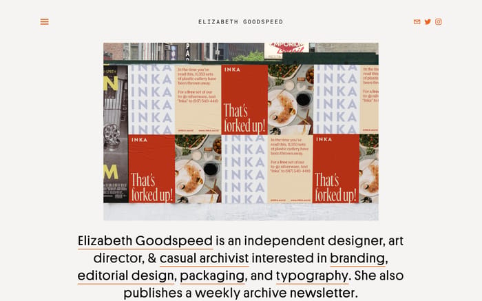 Elizabeth Goodspeed website preview