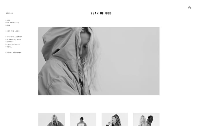 Fear of God website preview