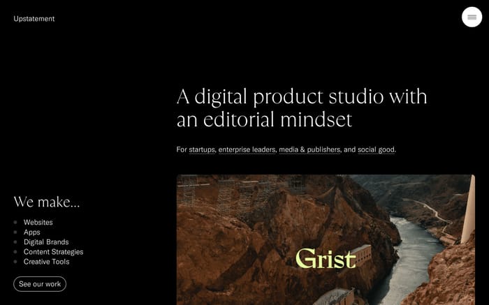 Upstatement website preview