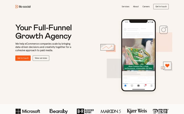 Lilo Social website preview