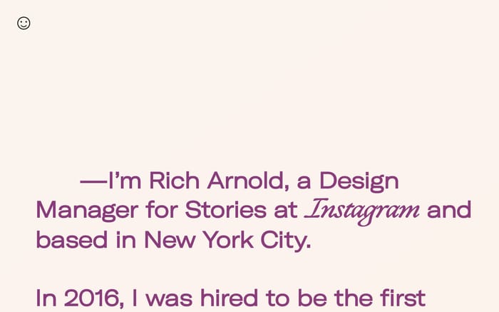 Rich Arnold website preview