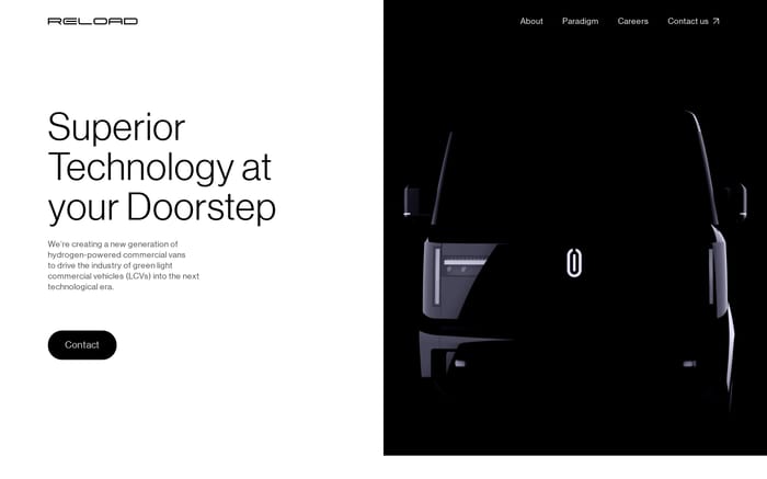 Reload Motors website preview