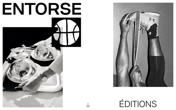 Entorse Éditions website preview