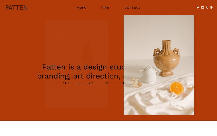 Studio Patten website preview