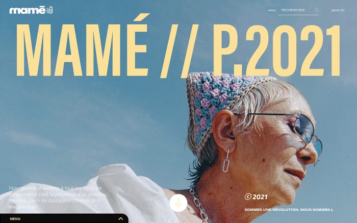 Mamé website preview