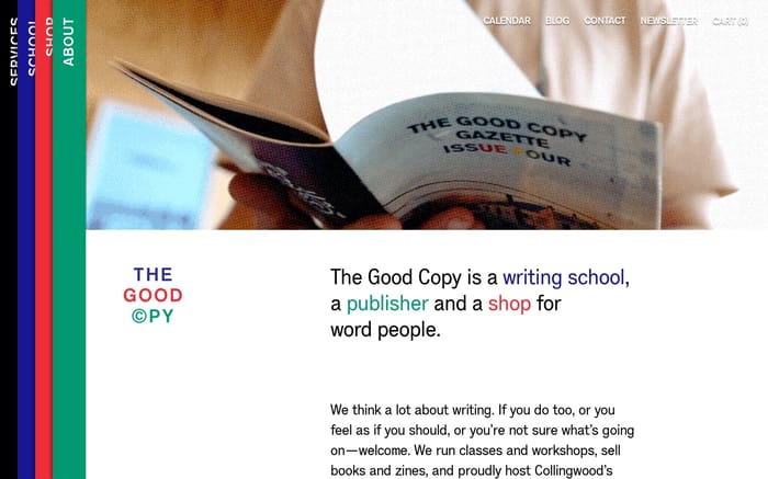 The Good Copy website preview
