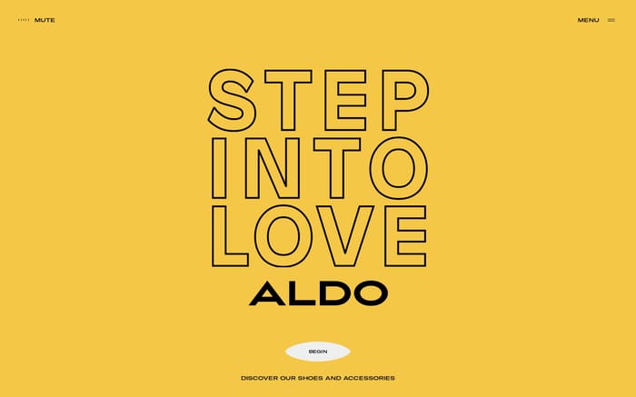 Aldo website preview