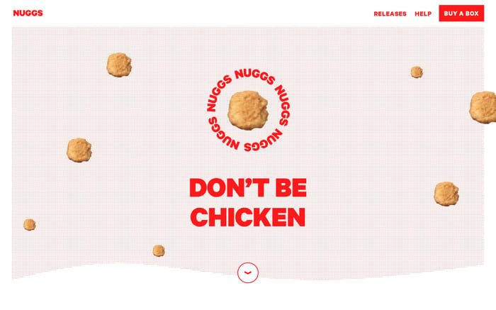 Nuggs website preview