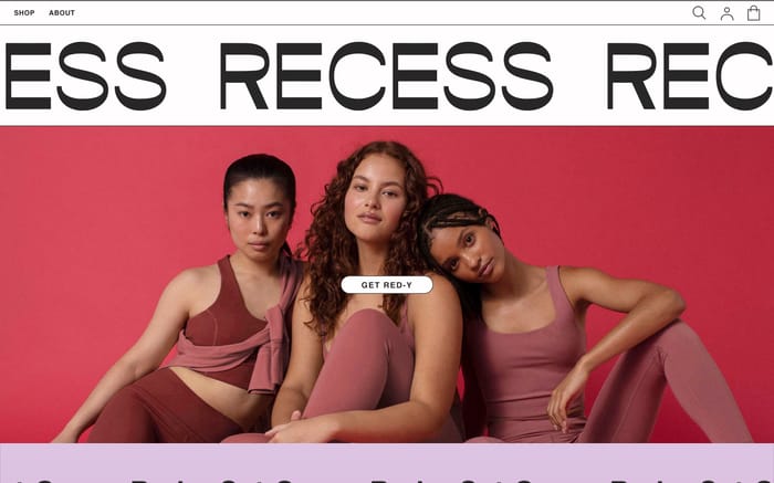 Recess website preview