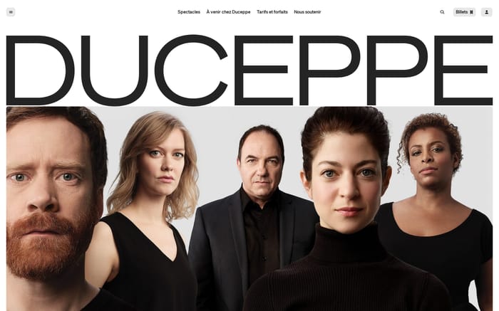 Théâtre Duceppe website preview