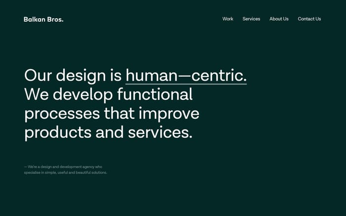 Balkan Bros website preview
