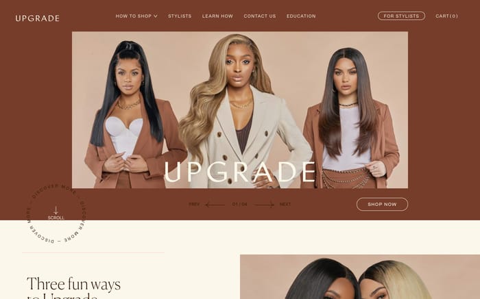 Upgrade website preview