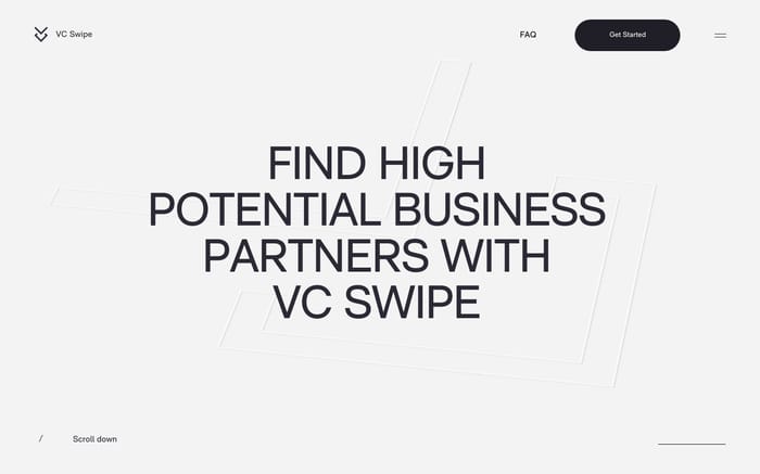 VC Swipe website preview