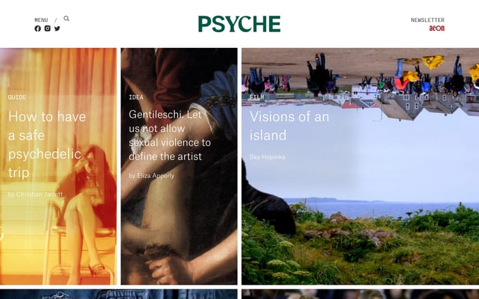 Psyche website preview