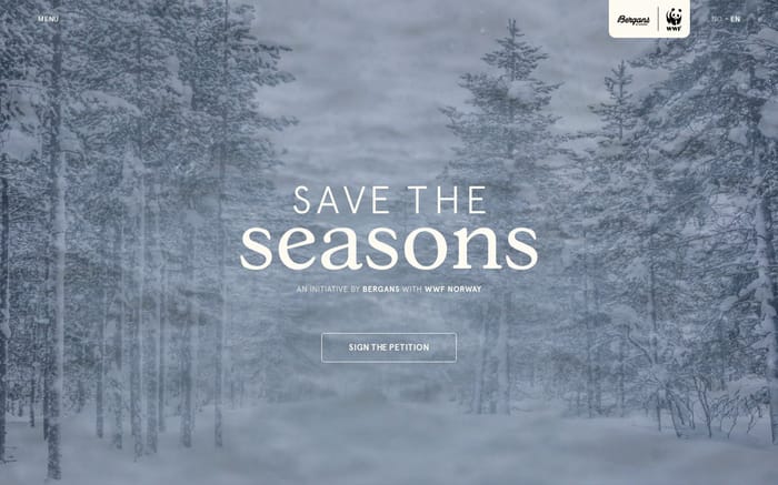 Save the Seasons website preview