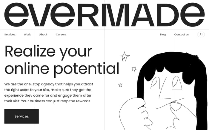 Evermade website preview