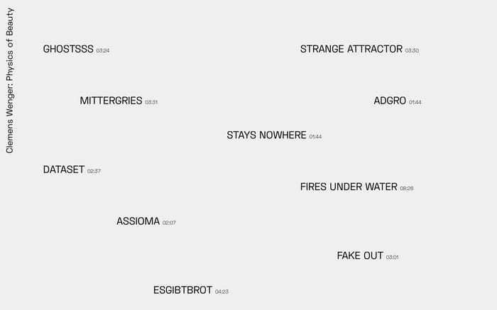 Clemens Wenger: Physics of Beauty website preview