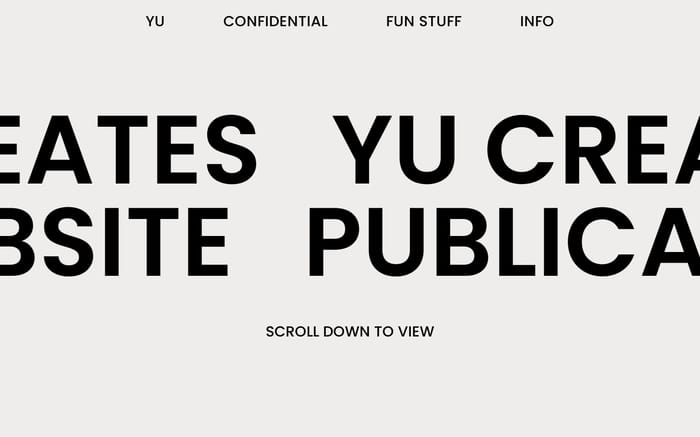 Yu Rong website preview
