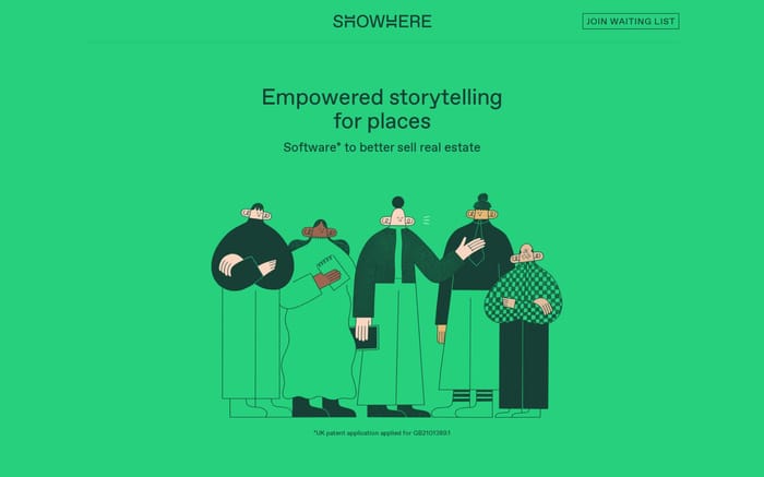 Showhere website preview