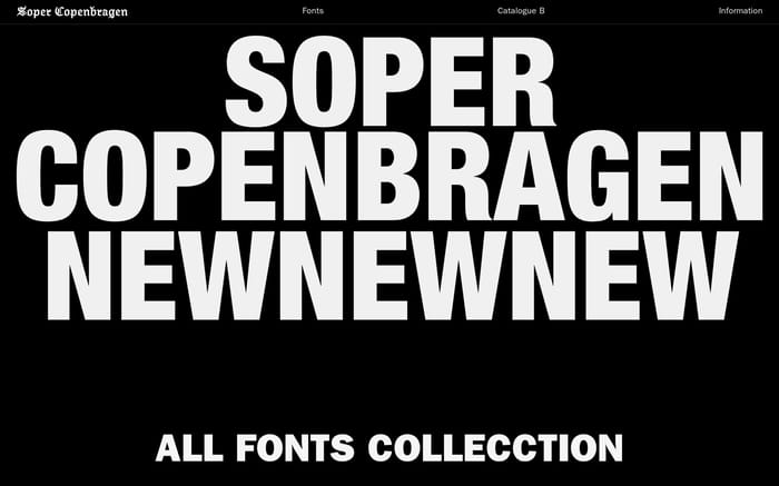 Soper Copenbragen website preview