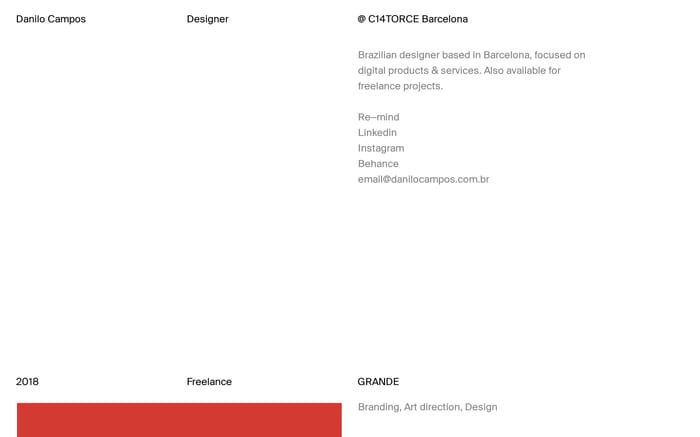 Danilo Campos website preview