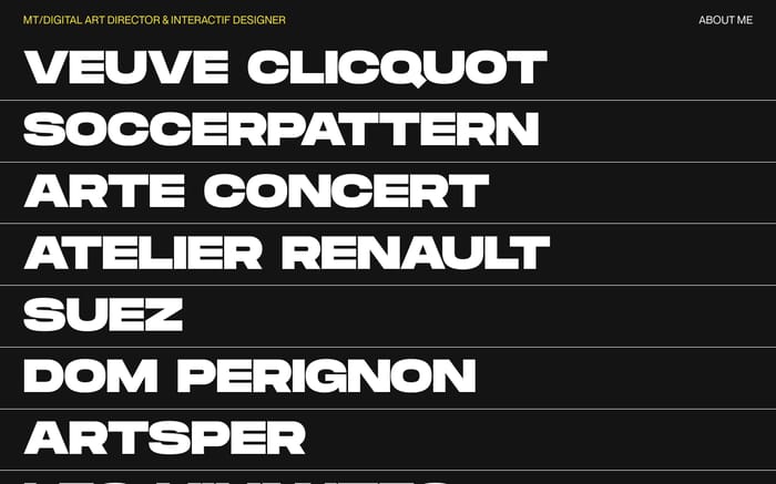 Matthieu Teyssandier website preview