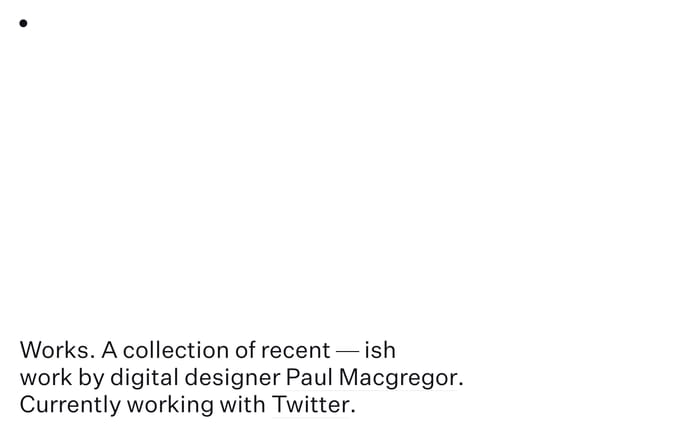 Paul Macgregor website preview