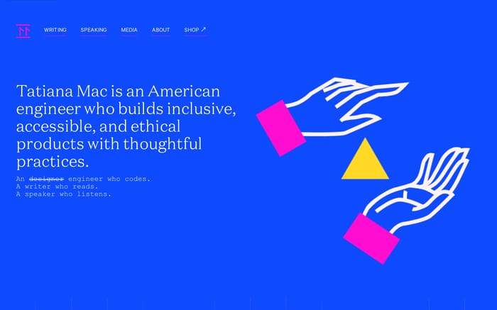 Tatiana Mac website preview