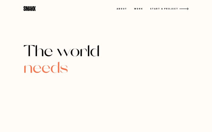 Smakk Studios website preview