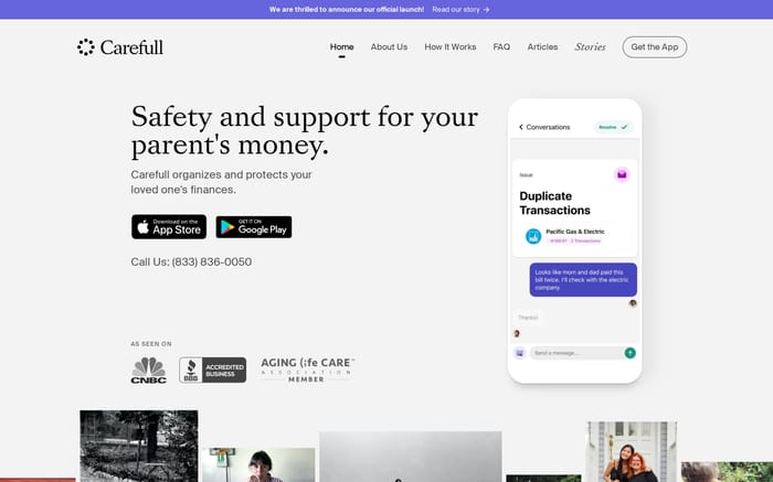 Carefull website preview