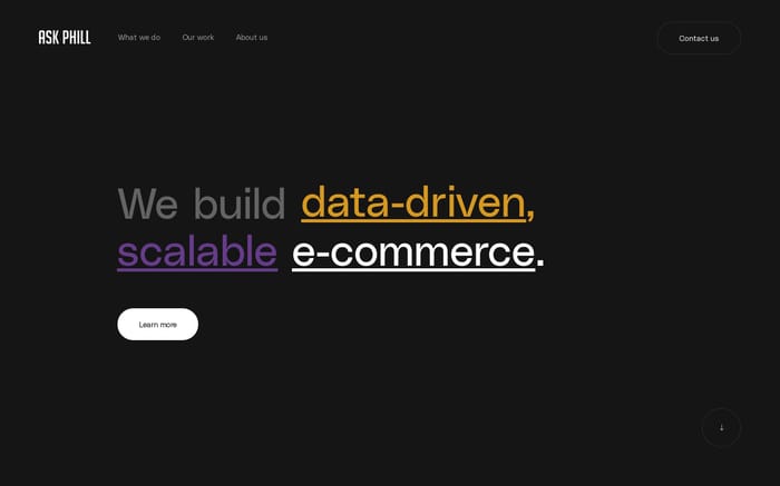 Ask Phill website preview