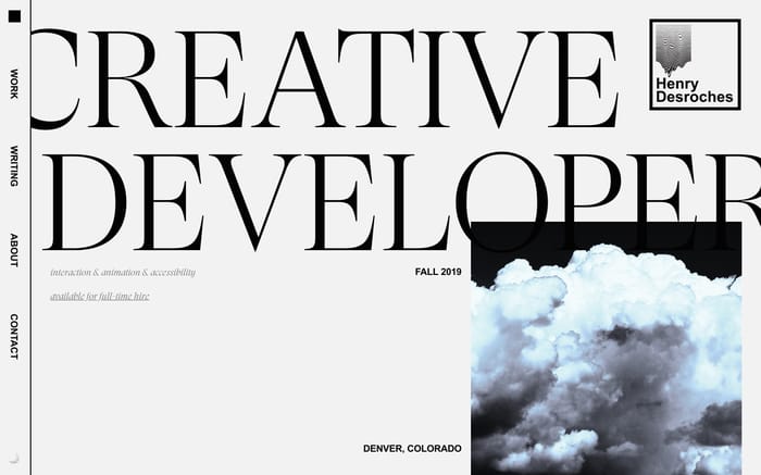 Henry Desroches website preview