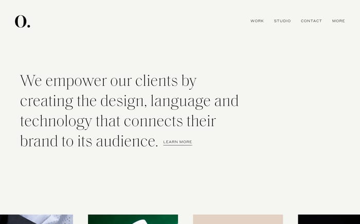 Outline website preview