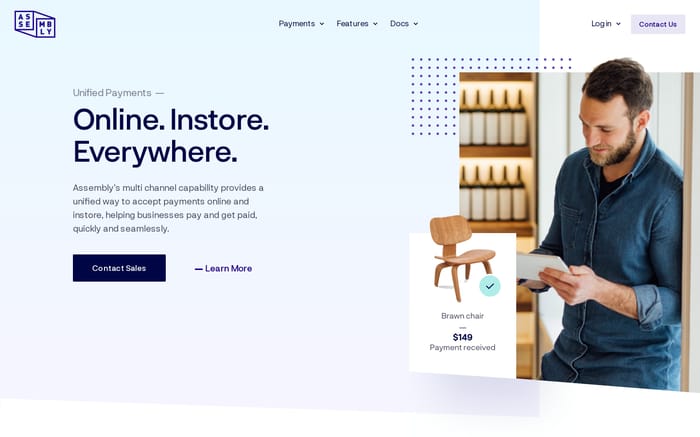 Assembly Payments website preview