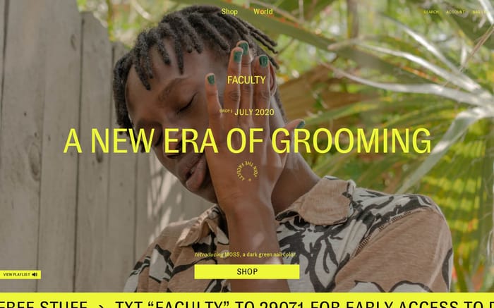 Faculty website preview
