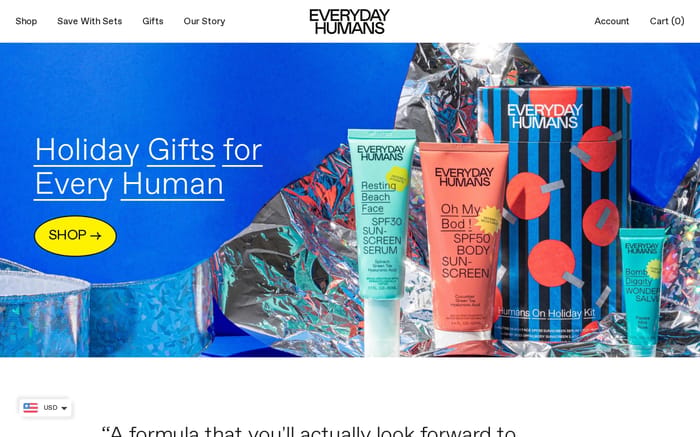 Everyday Humans website preview