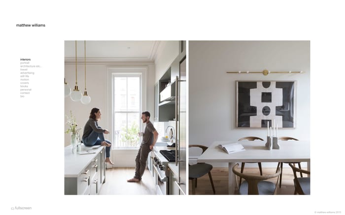 Matthew Williams - Photographer | interiors | 1 website preview