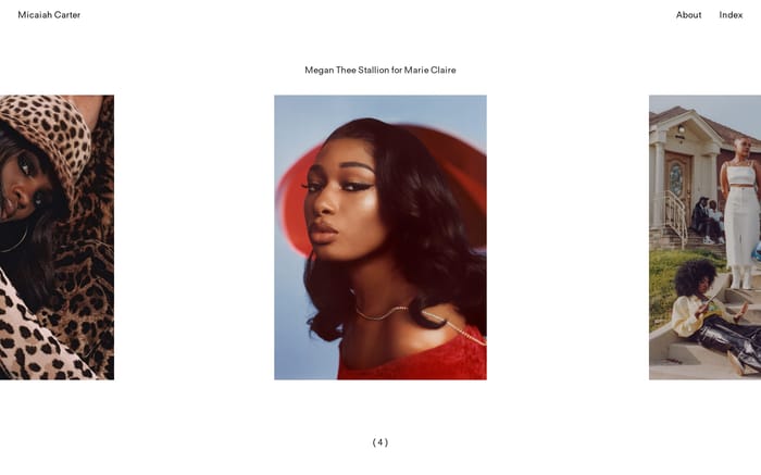 Micaiah Carter website preview