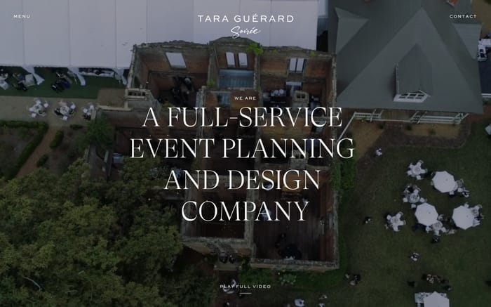 Tara Guerard Soiree website preview