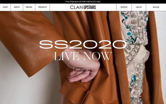 Clan upstairs website preview