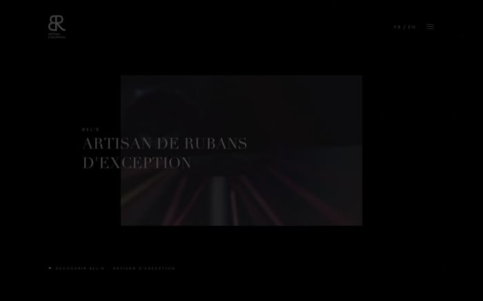 Artisan de Rubans d'exceptions depuis 1905 | BEL'R Artisan d'exception website preview