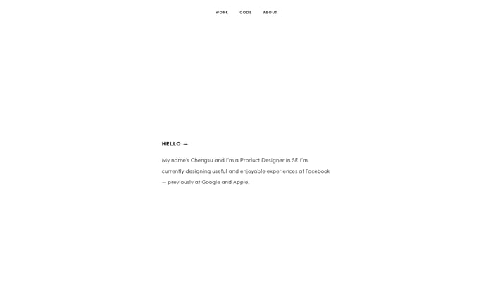 Chengsu Chen's Portfolio website preview