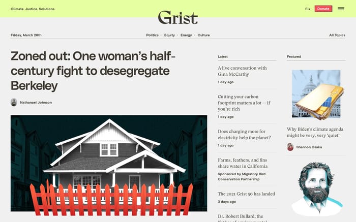 Grist website preview