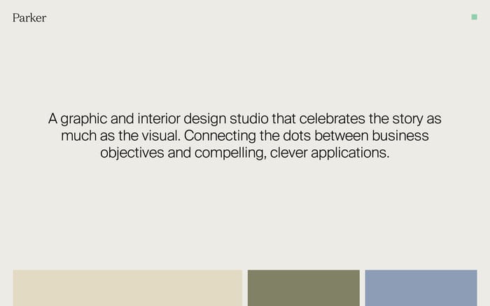 Design by Parker website preview