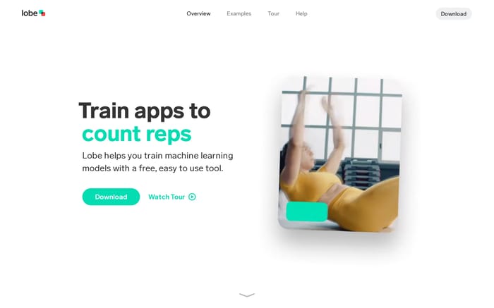 Lobe website preview