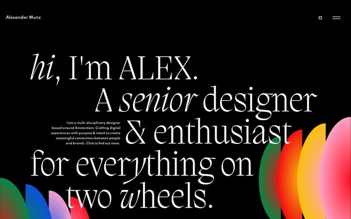 Alexander Munz website preview