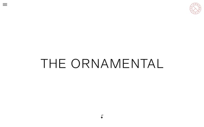 The Ornamental website preview
